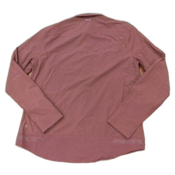 Lululemon Athletica Maroon Burgundy Long Sleeve Shirt Men's Size Large - Picture 2 of 3
